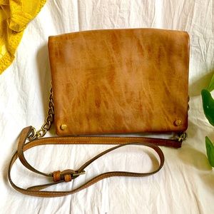 Caramel Leather Cross Body Bag